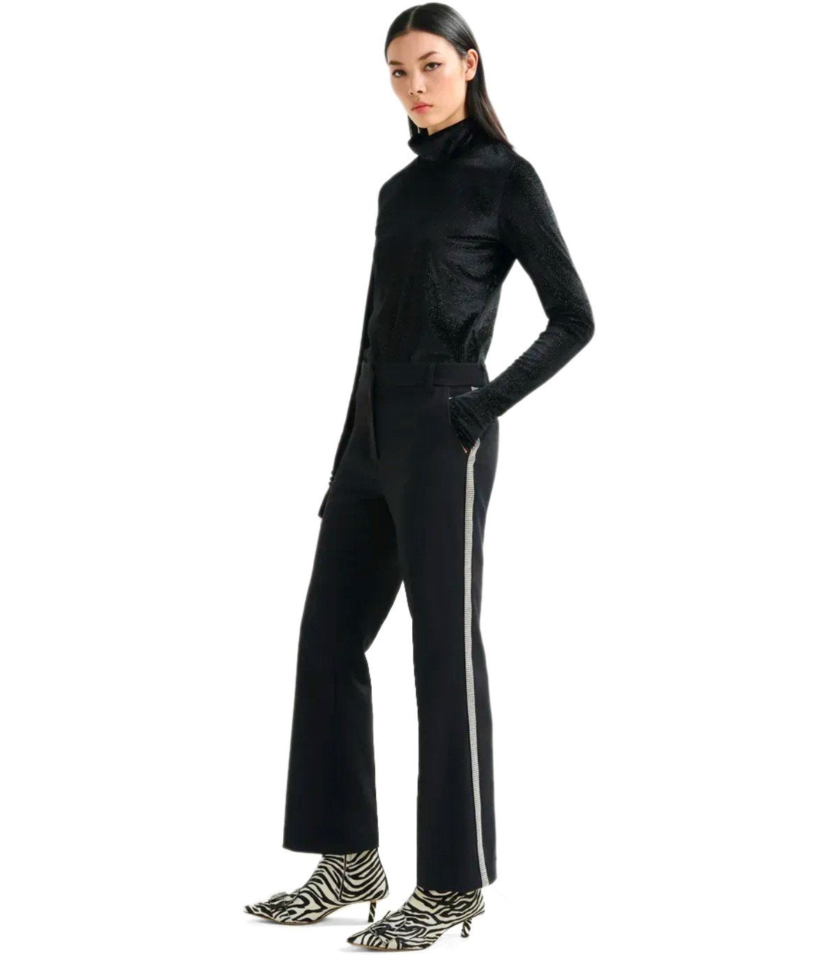 ESSENTIEL ANTWERP INDIENNE BLACK TOP