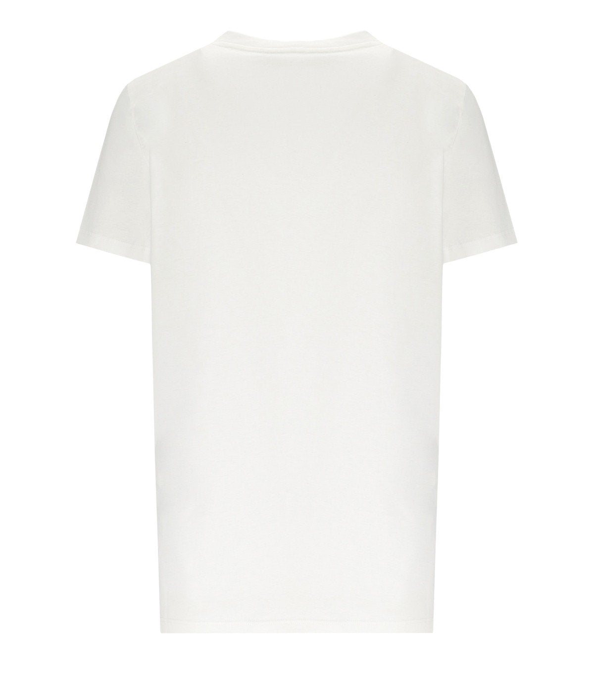 ELISABETTA FRANCHI WHITE T-SHIRT WITH LOGO