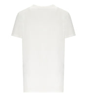 ELISABETTA FRANCHI WHITE T-SHIRT WITH LOGO