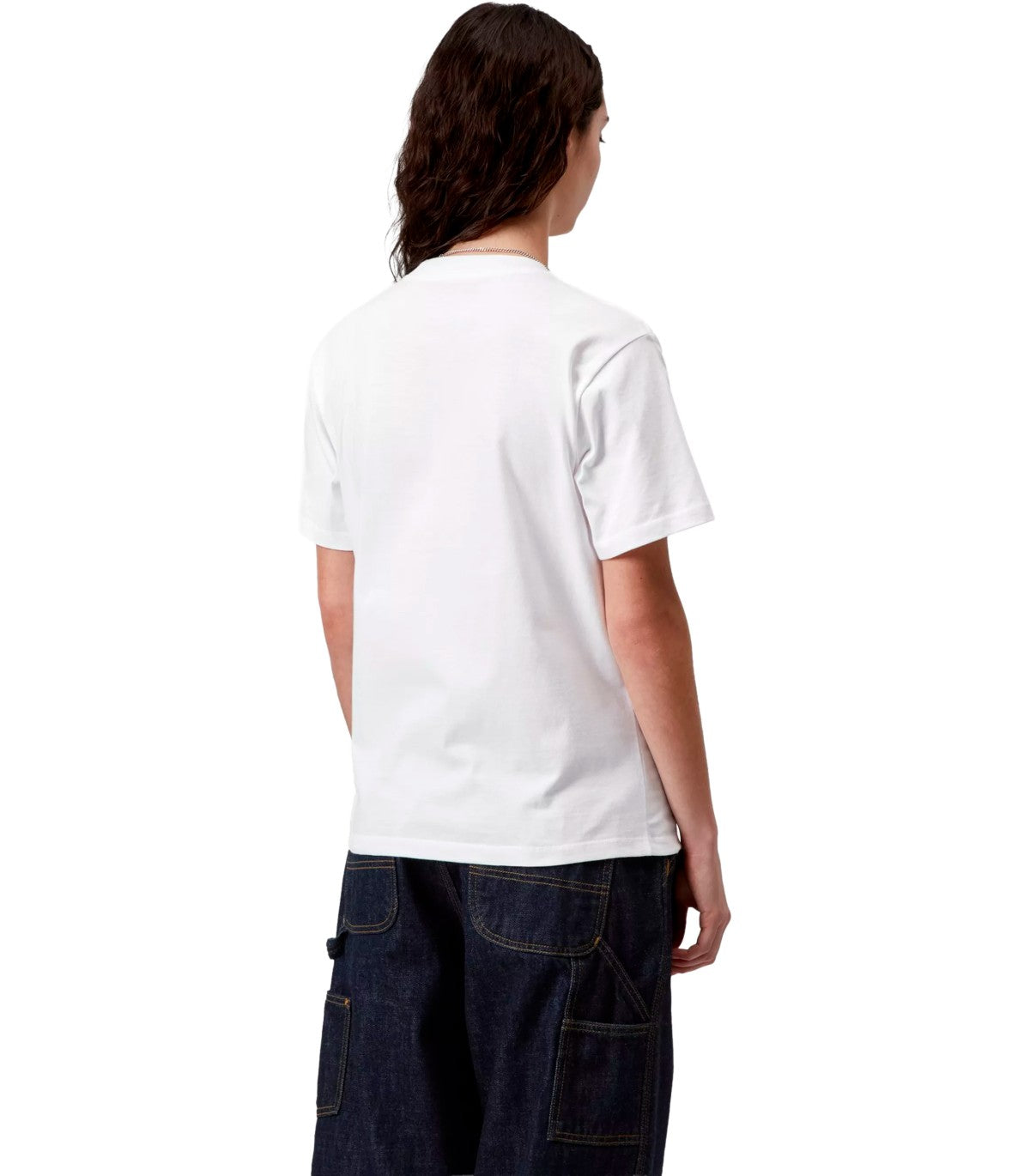 CARHARTT WIP W'S S/S POCKET HEART WHITE T-SHIRT