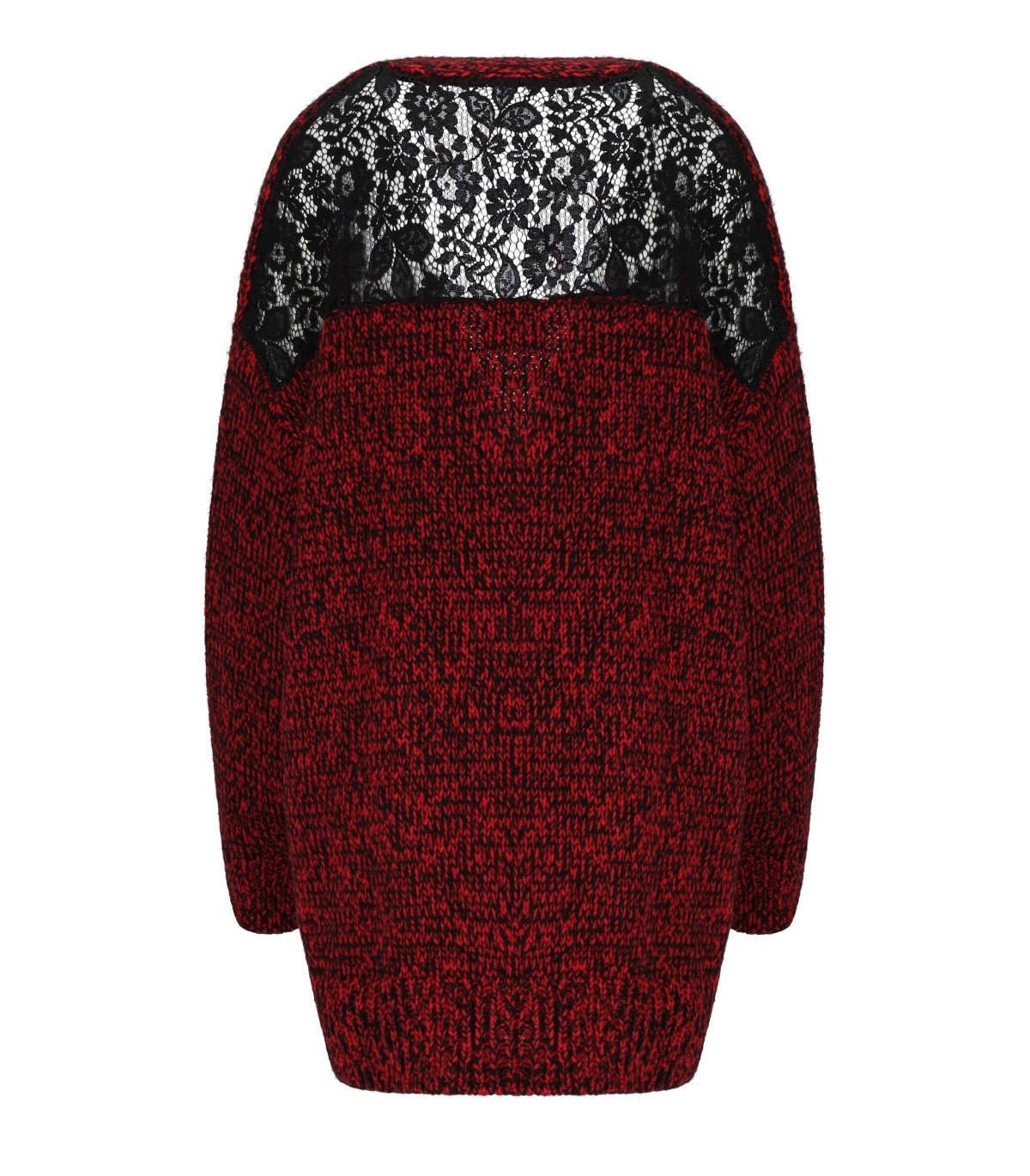 ESSENTIEL ANTWERP INLACE RED CARDIGAN