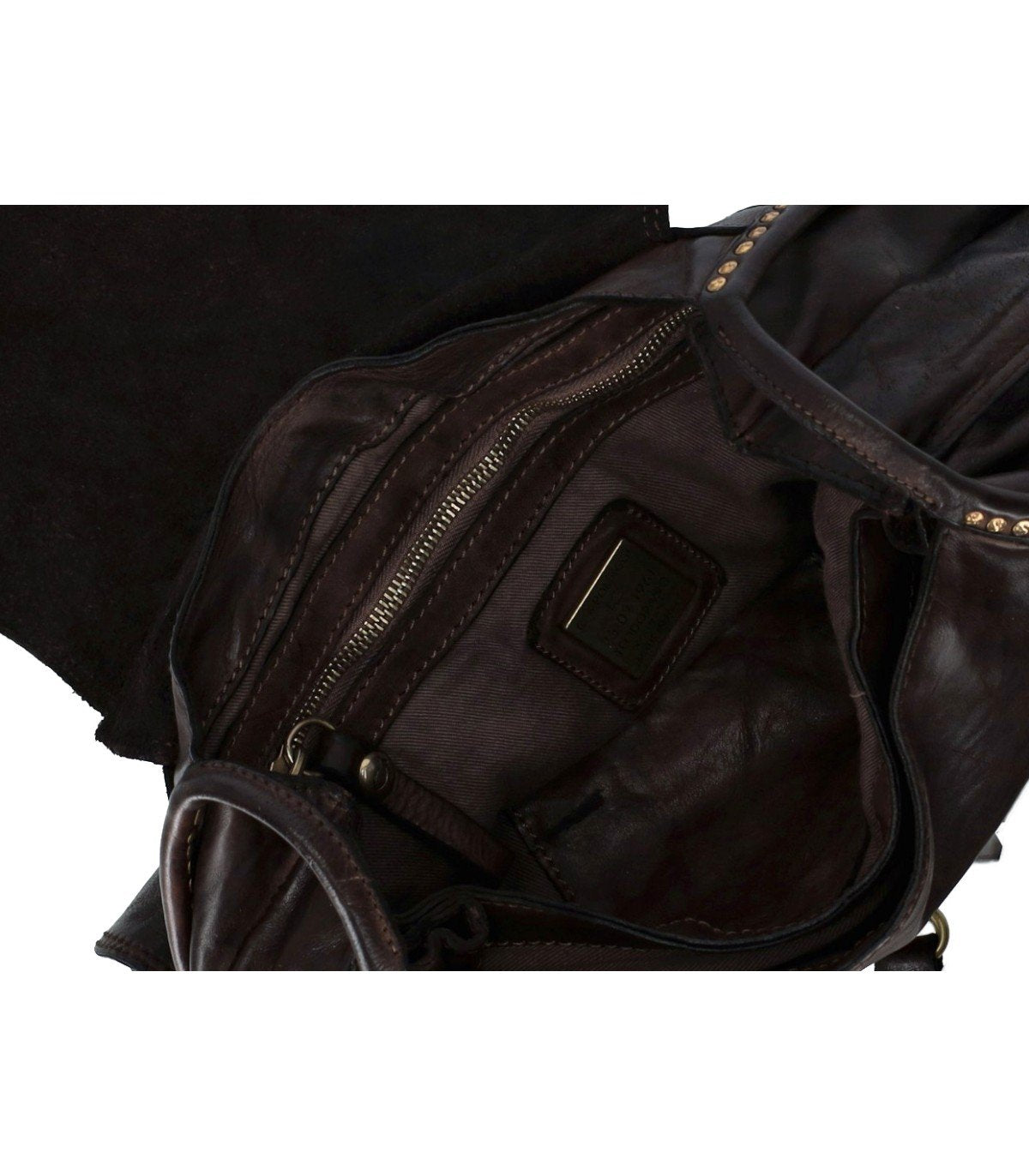 SAC PORTÉ ÉPAULE ENZA MARRON FONCÉ CAMPOMAGGI