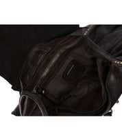 SAC PORTÉ ÉPAULE ENZA MARRON FONCÉ CAMPOMAGGI