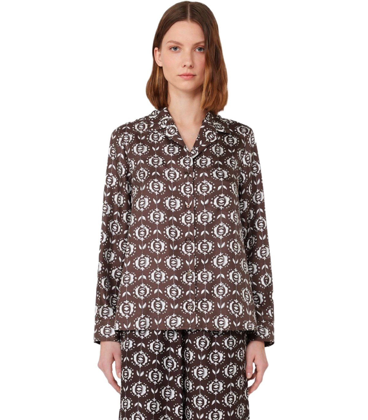 MAX MARA WEEKEND ONCIA BROWN SHIRT