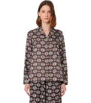 MAX MARA WEEKEND ONCIA BROWN SHIRT
