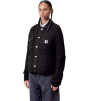 CARHARTT WIP W' MICHIGAN SCHWARZER CARDIGAN