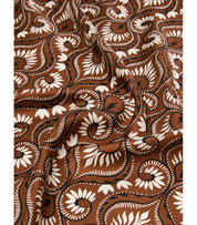 MAX MARA WEEKEND ONESTO BROWN FOULARD SCARF