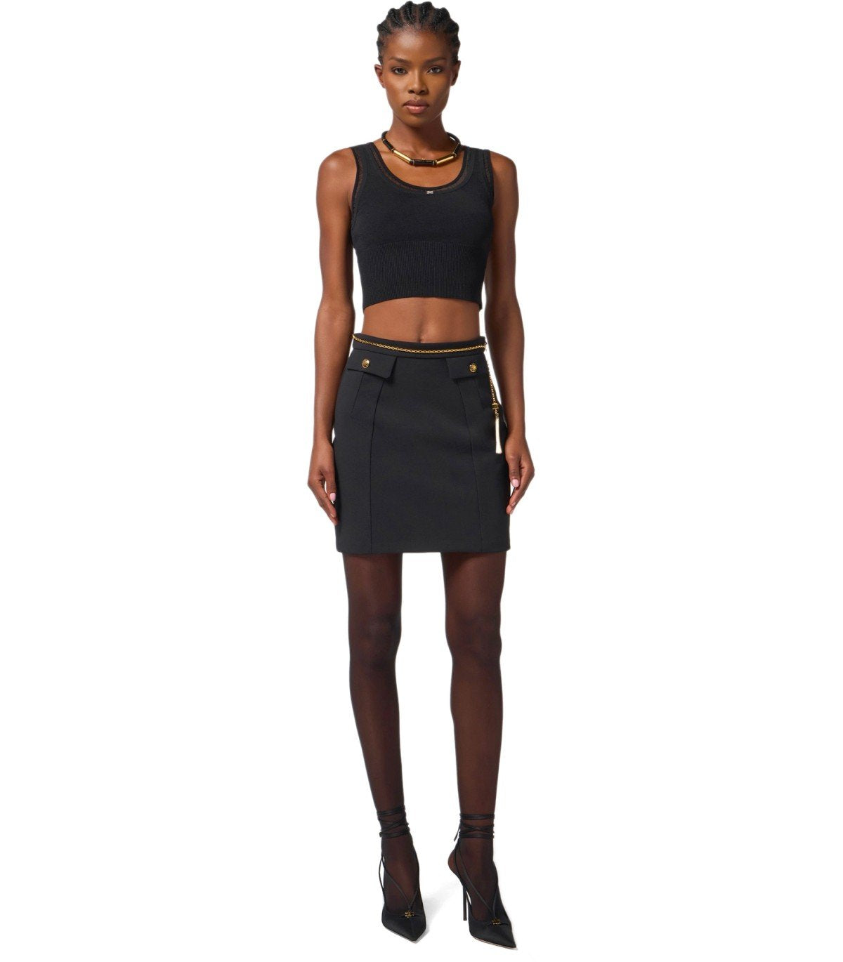 FALDA MINI NEGRA ELISABETTA FRANCHI