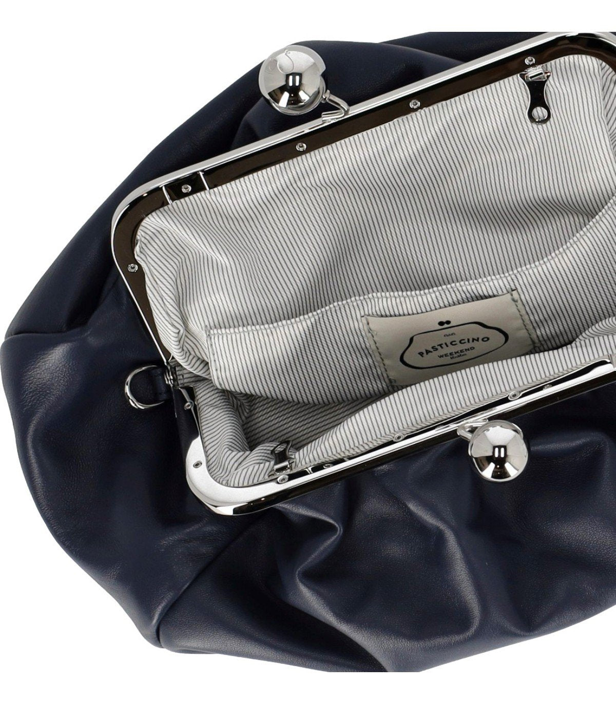 CLUTCH PASTICCINO CUBICO MEDIUM BLU SCURO MAX MARA WEEKEND
