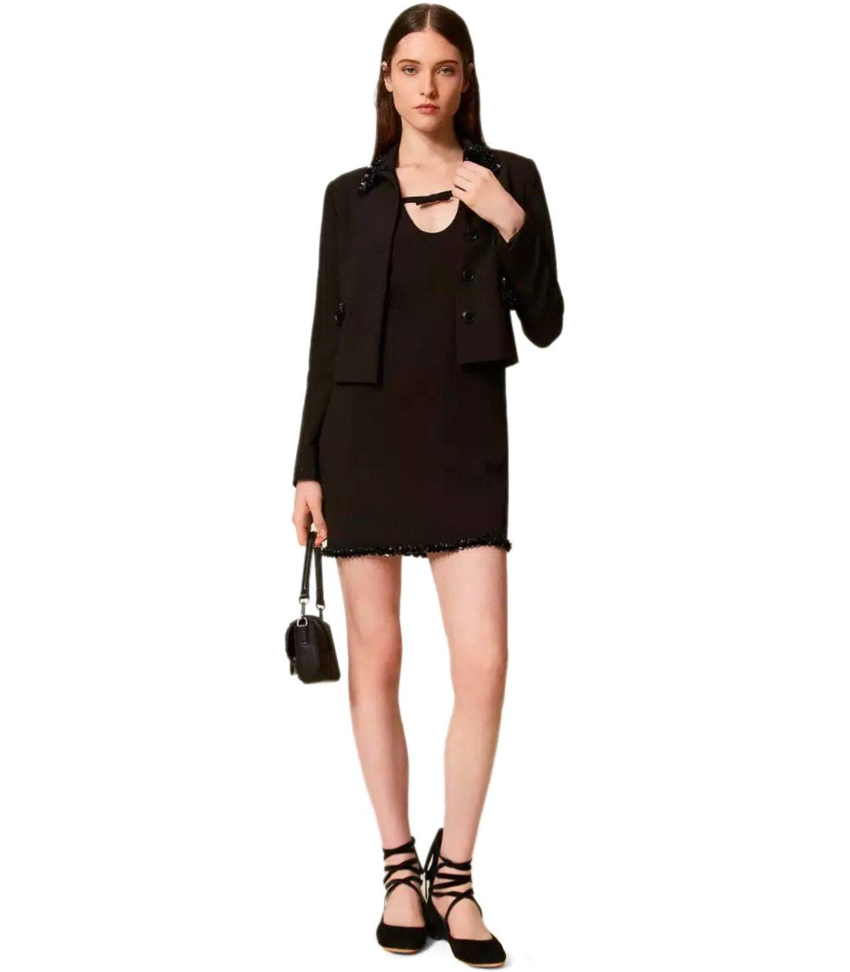 TWINSET BLACK MINI DRESS