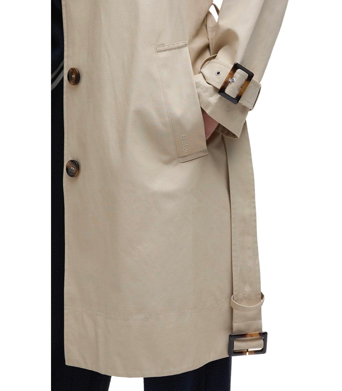 BARBOUR MAIA LIGHT SAND TRENCHCOAT