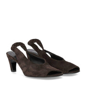 ELENA IACHI DARK BROWN HEELED SANDAL