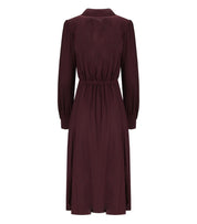 ELISABETTA FRANCHI MERLOT MIDI DRESS