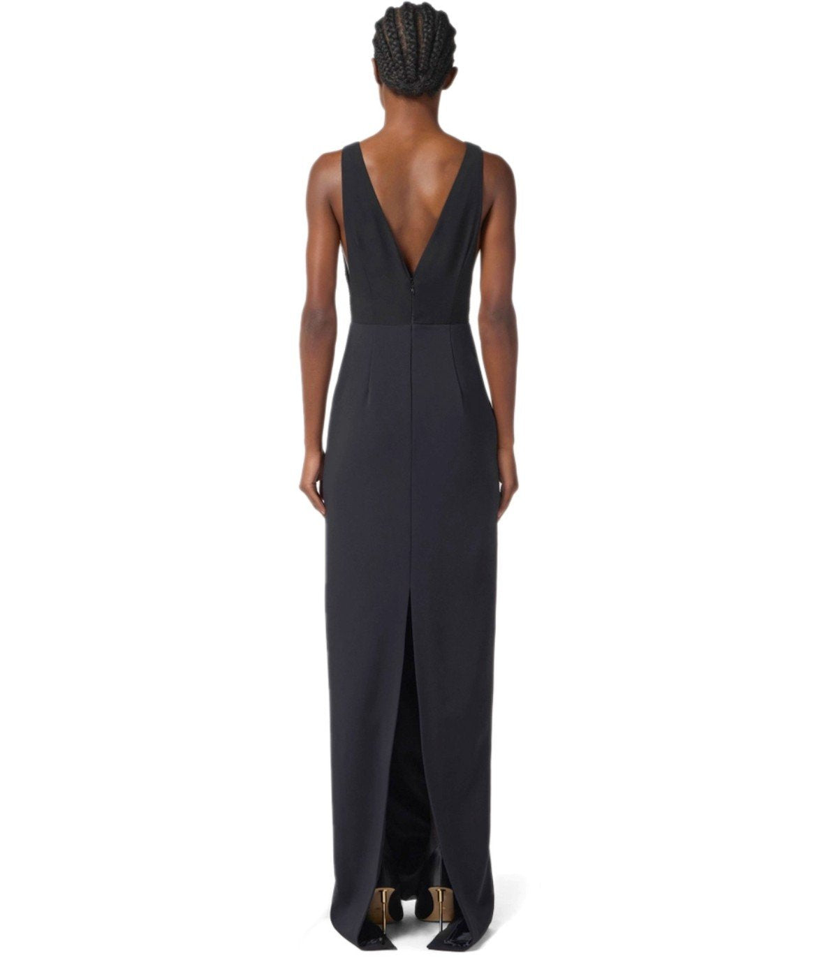 ELISABETTA FRANCHI RED CARPET BLACK DRESS