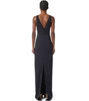 ELISABETTA FRANCHI RED CARPET BLACK DRESS