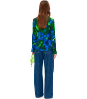 STINE GOYA RIJA BLUE AND GREEN SHIRT