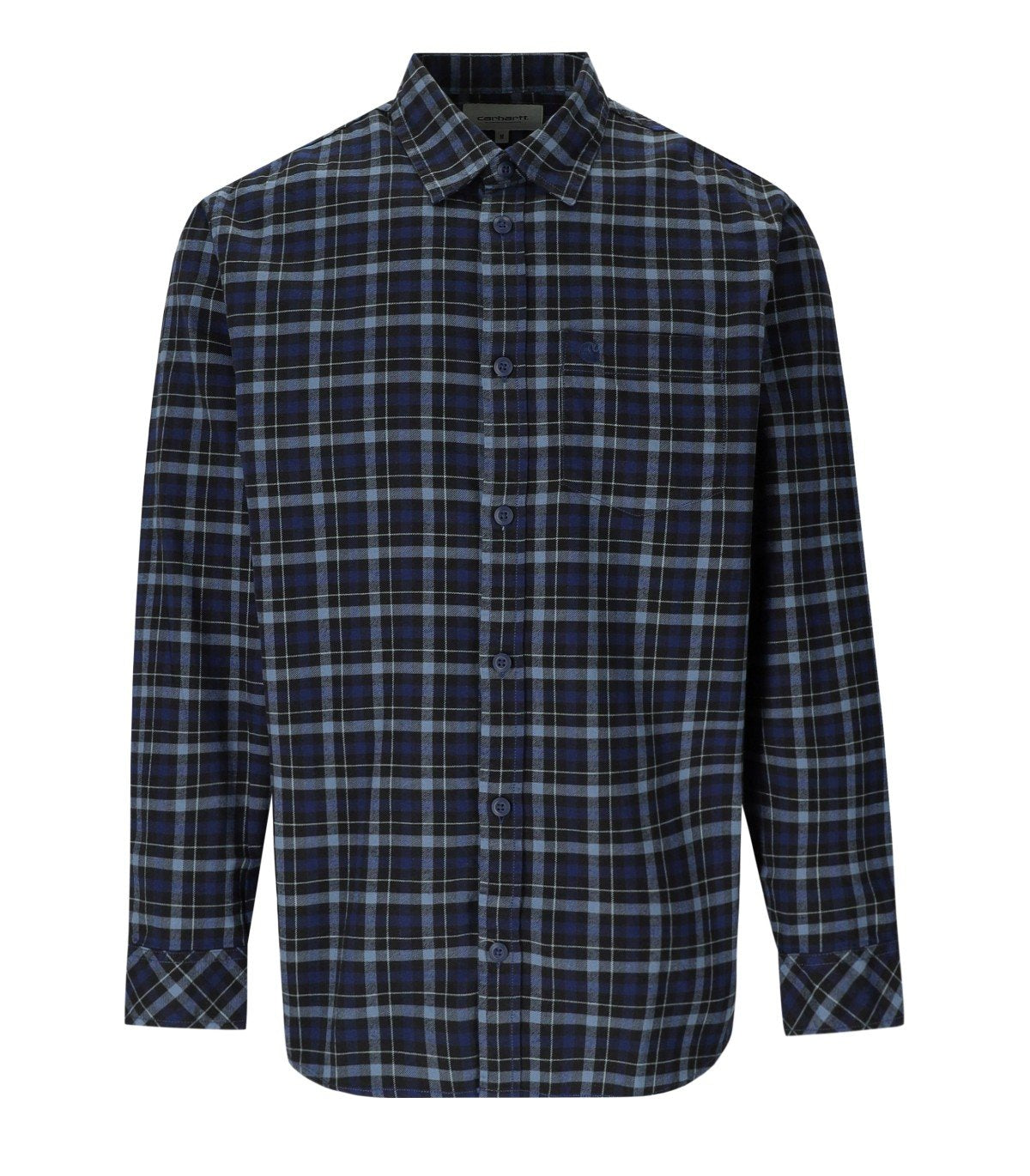 CARHARTT WIP L/S WIDMARK CHECK BLUE SHIRT