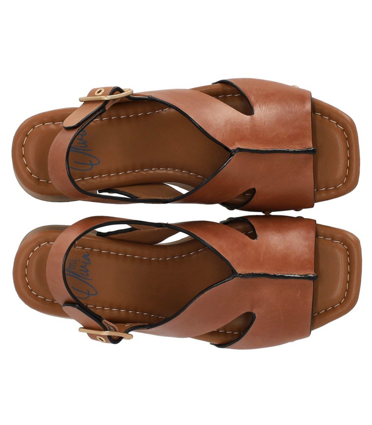 MISS OLIVIA EVA BROWN HEELED SANDAL