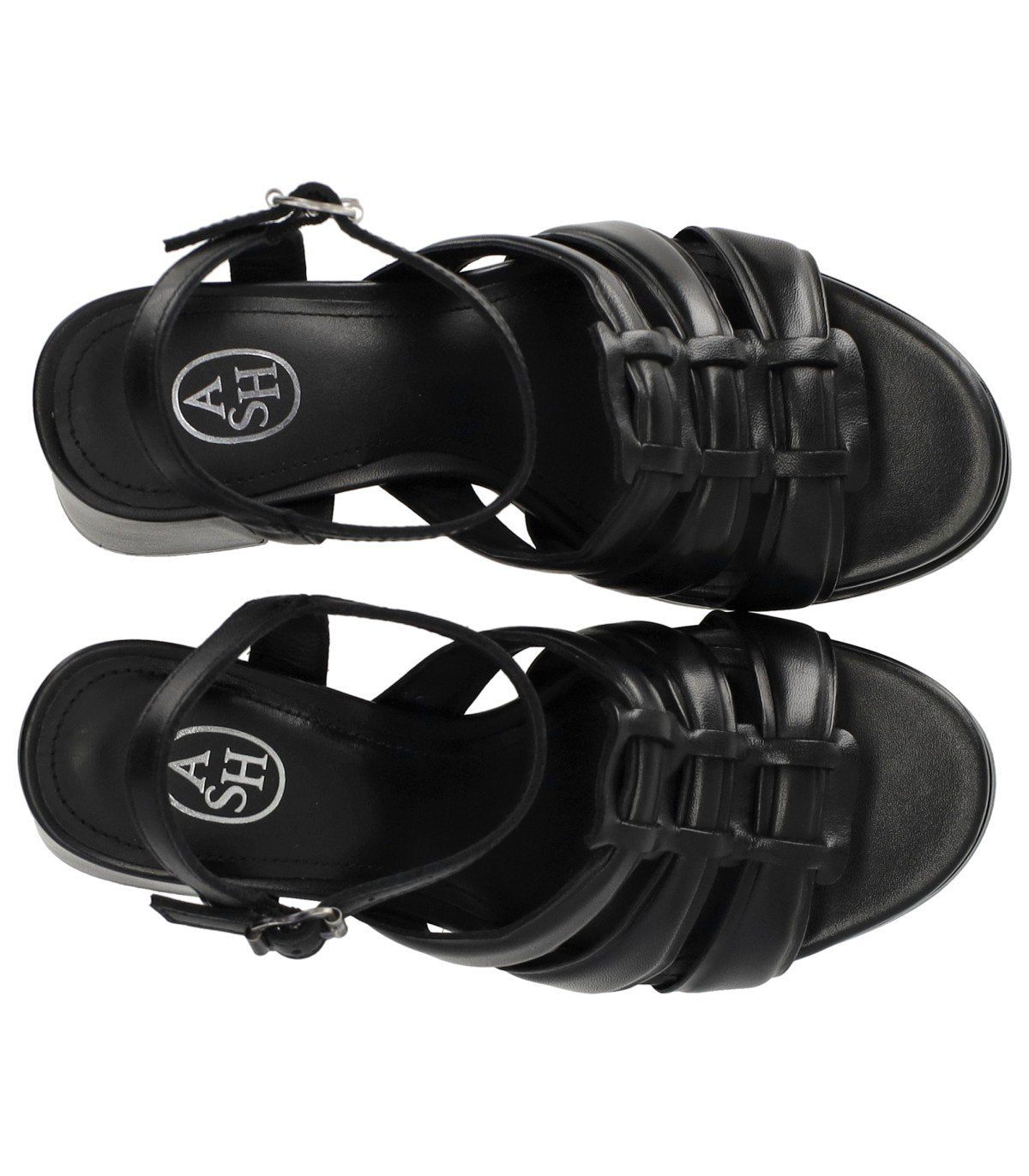 ASH MINA BLACK HEELED SANDAL