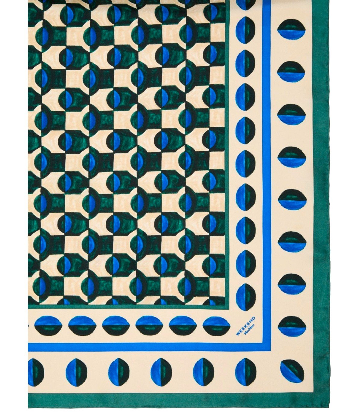 FOULARD ONESTO VERT MAX MARA WEEKEND
