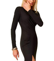 TWINSET BLACK LONG DRESS