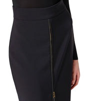 FALDA MIDI CON CREMALLERA NEGRA ELISABETTA FRANCHI