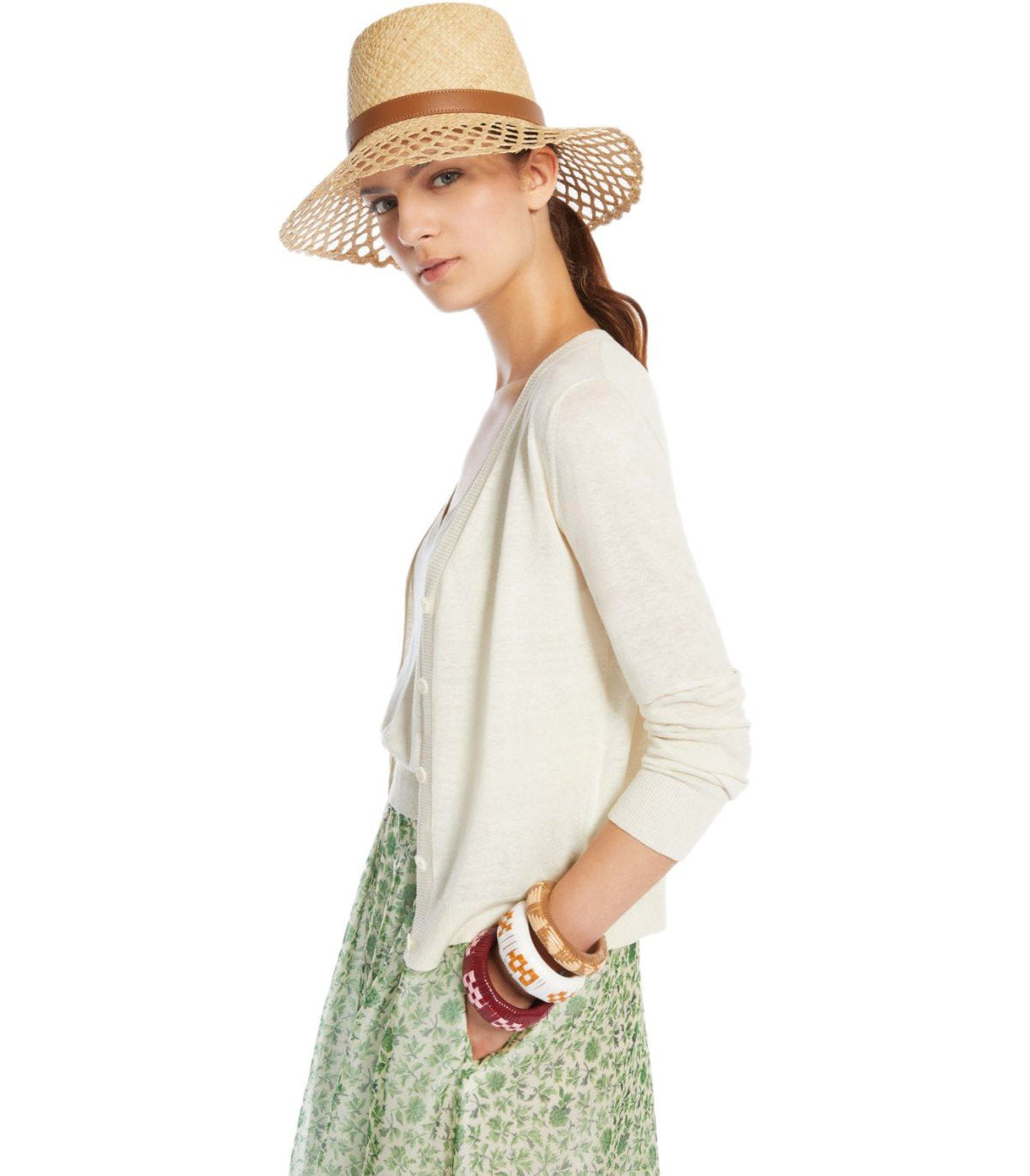 MAX MARA WEEKEND MARABU ECRU TWIN-SET