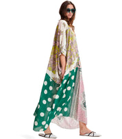 ESSENTIEL ANTWERP HANSAS MULTICOLORED KAFTAN DRESS