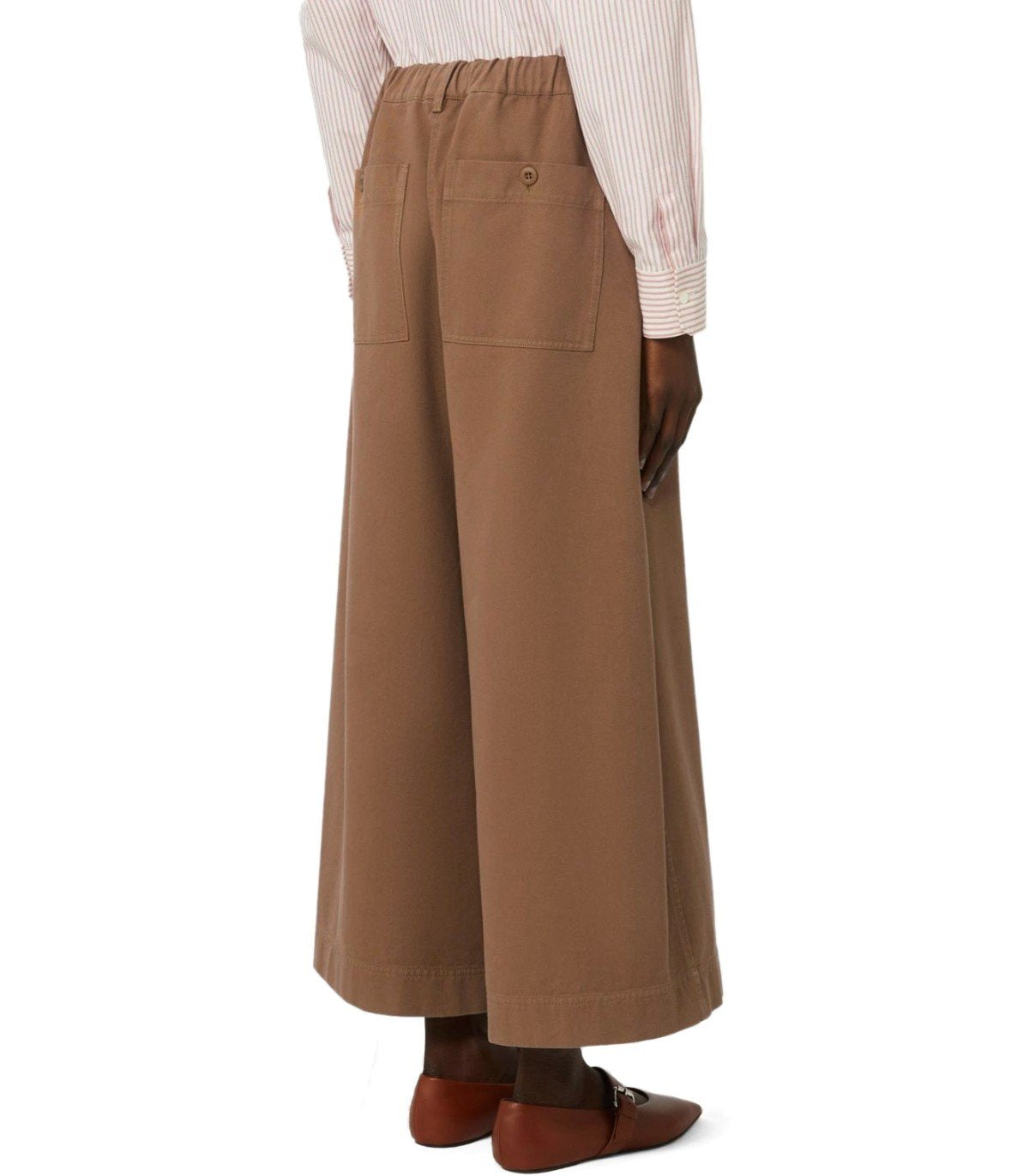 PANTALON ARIETE CROPPED BRUN MAX MARA WEEKEND