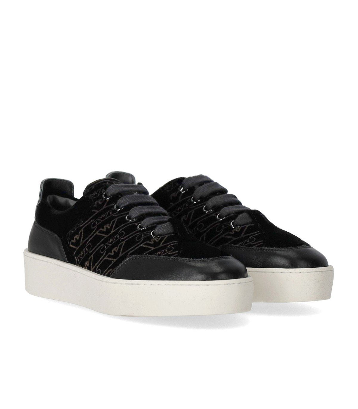 SNEAKER MONOGRAM NERA EMPORIO ARMANI