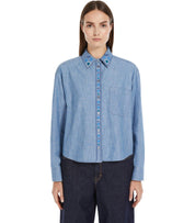MAX MARA WEEKEND MUSETTE LIGHT BLUE SHIRT