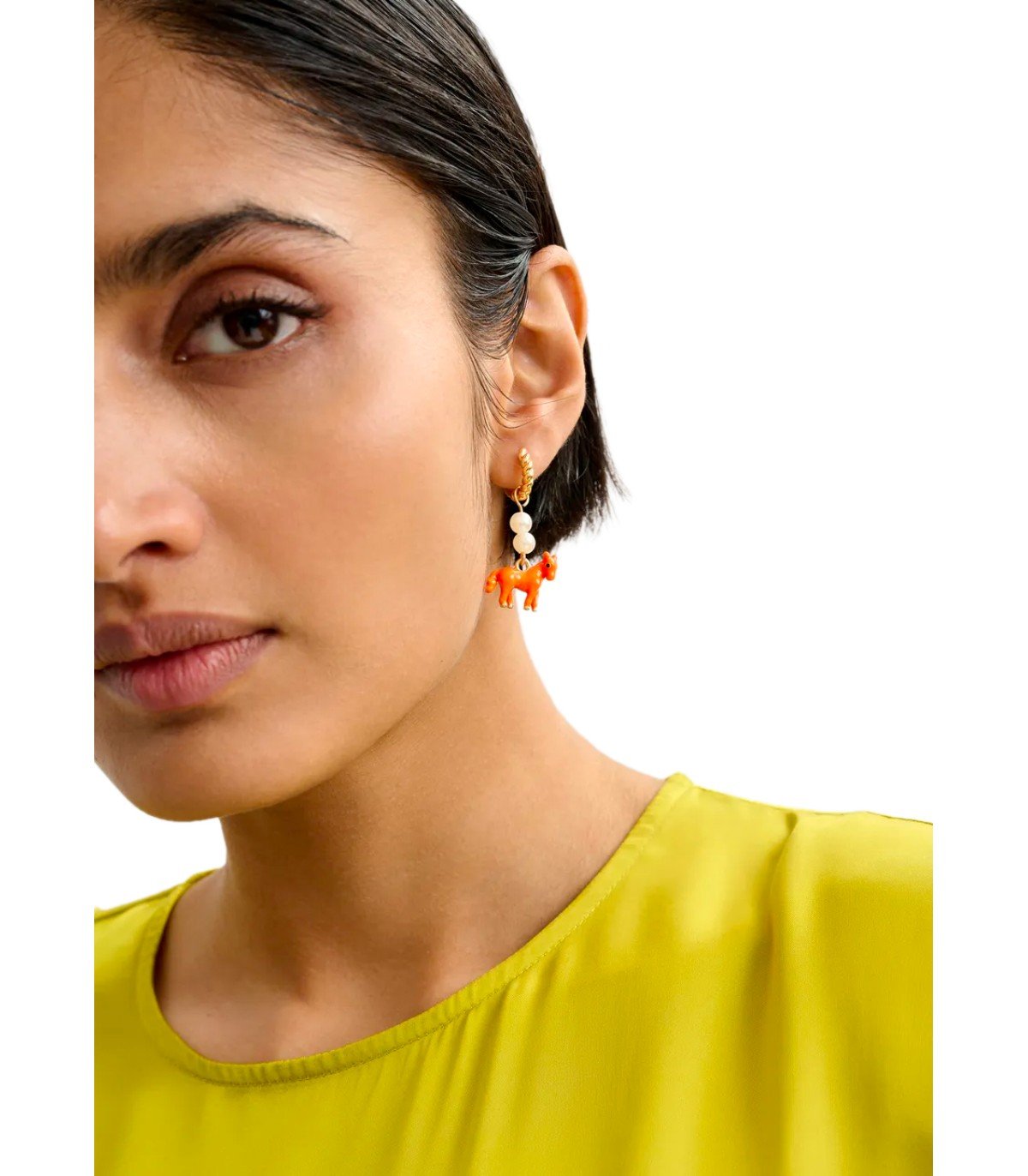 ESSENTIEL ANTWERP JESSIKA GOLD EARRINGS