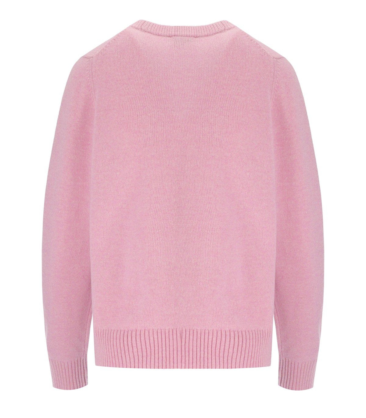 GANNI POODLE PINK CREWNECK JUMPER