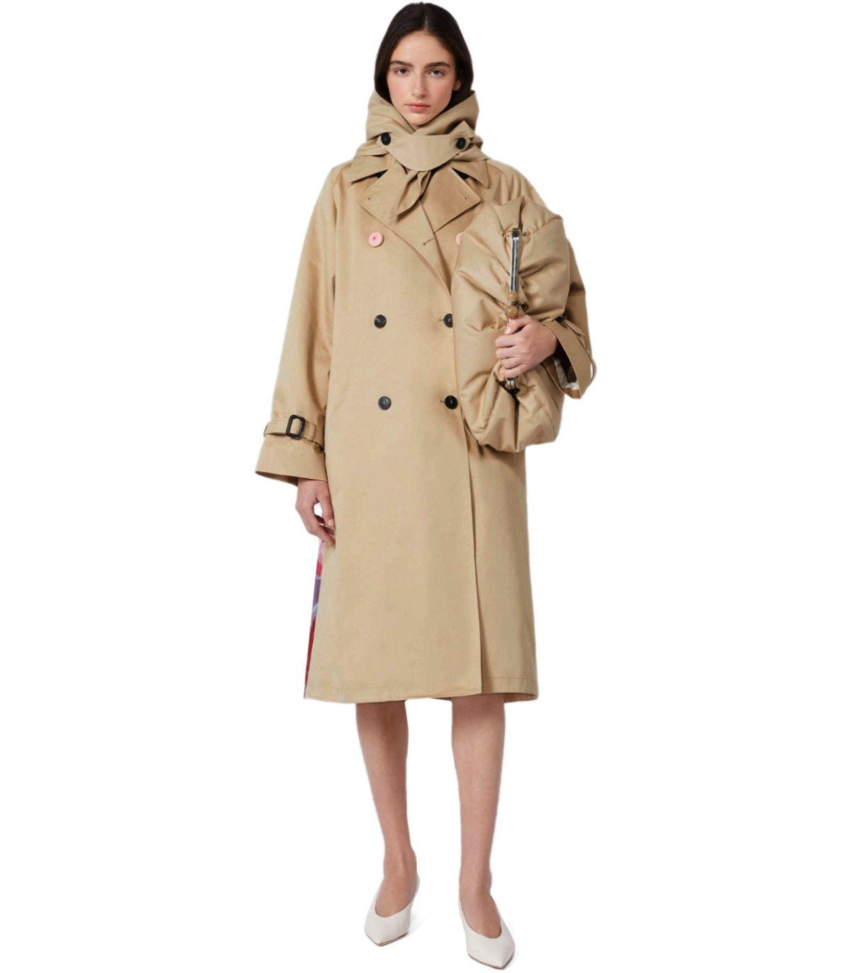 MAX MARA WEEKEND NINFA BEIGE TRENCH COAT