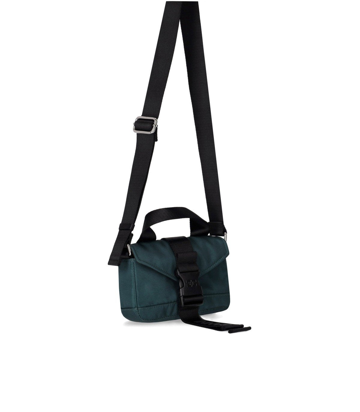 GANNI TECH MINI GREEN CROSSBODY BAG
