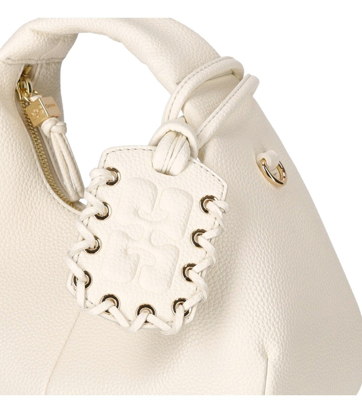 SAC HOBO MINI EGRET WHITE GANNI