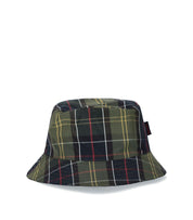 BARBOUR HUTTON NAVY BLUE REVERSIBLE BUCKET HAT