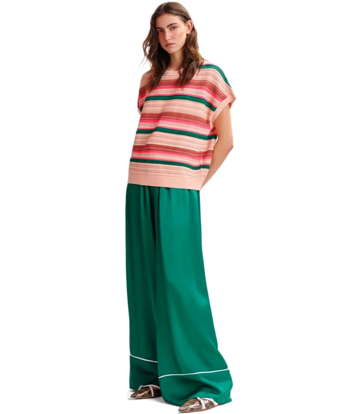 TOP IN MAGLIA HALI MULTICOLORE ESSENTIEL ANTWERP