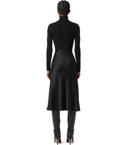 VESTIDO CON CUELLO ALTO NEGRO ELISABETTA FRANCHI