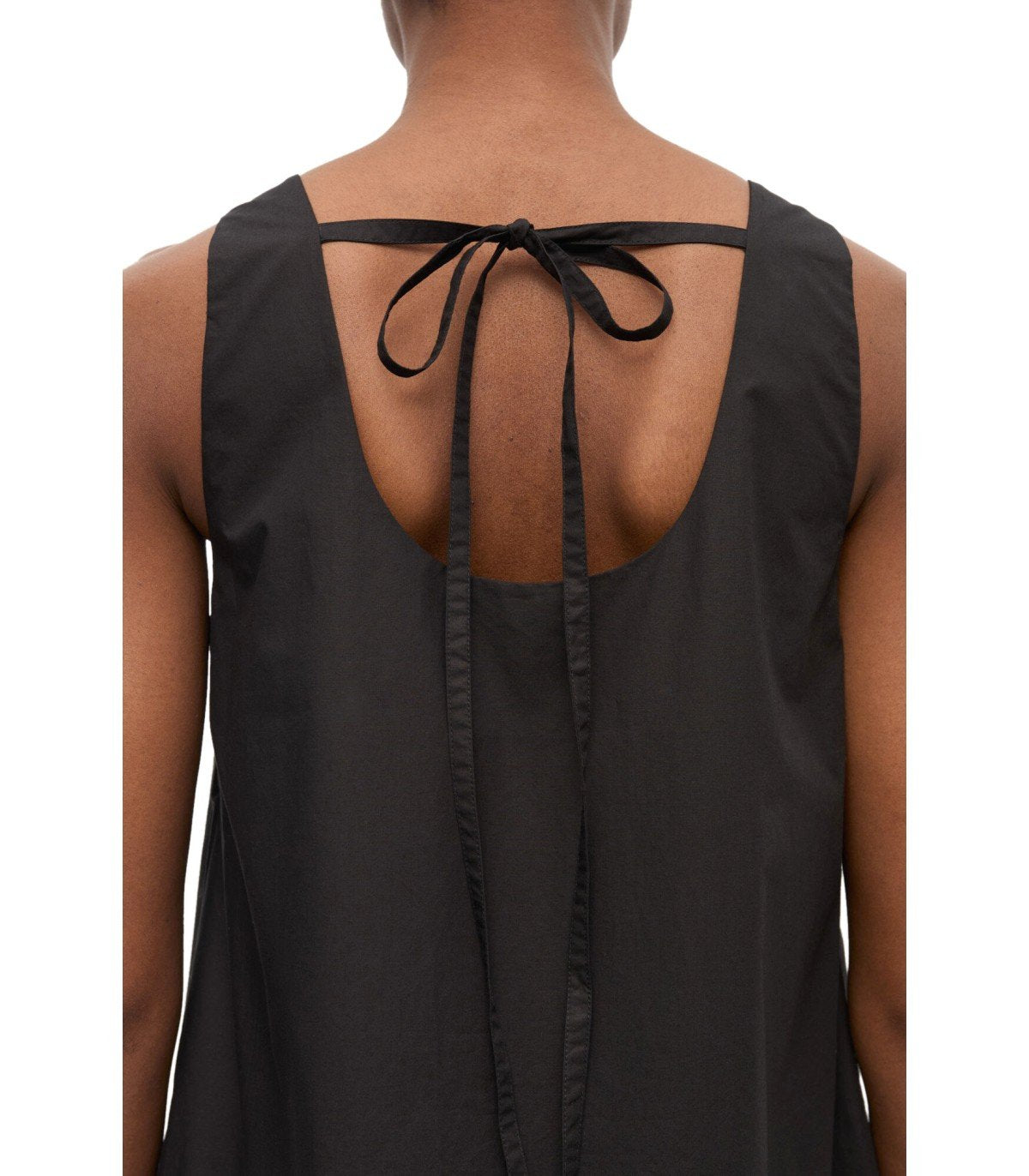 GANNI SCHWARZES RÜSCHENKLEID