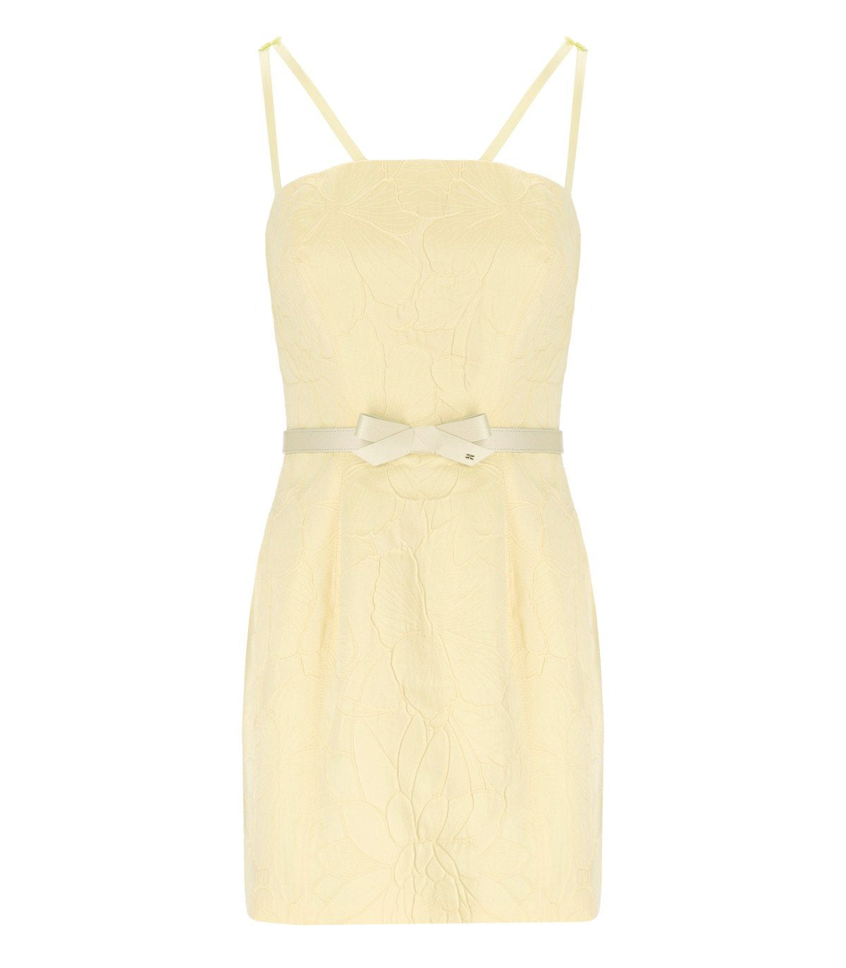 ELISABETTA FRANCHI LEMONADE BELTED DRESS