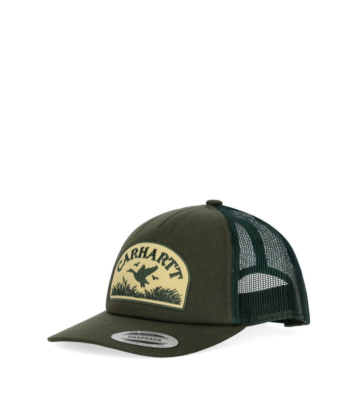 CARHARTT WIP TAKE OFF TRUCKER GREEN CAP