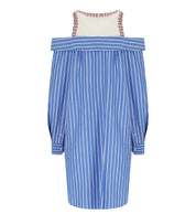 ESSENTIEL ANTWERP JORI LIGHT BLUE SHIRT DRESS