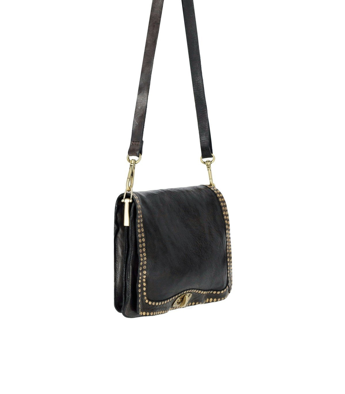 CAMPOMAGGI PAOLA ANTHRACITE GREY CROSSBODY BAG