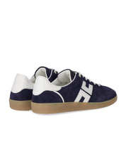ELISABETTA FRANCHI OLTREMARE AVORIO SNEAKER WITH LOGO