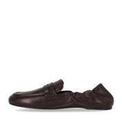 GUGLIELMO ROTTA SATIN BROWN LOAFER