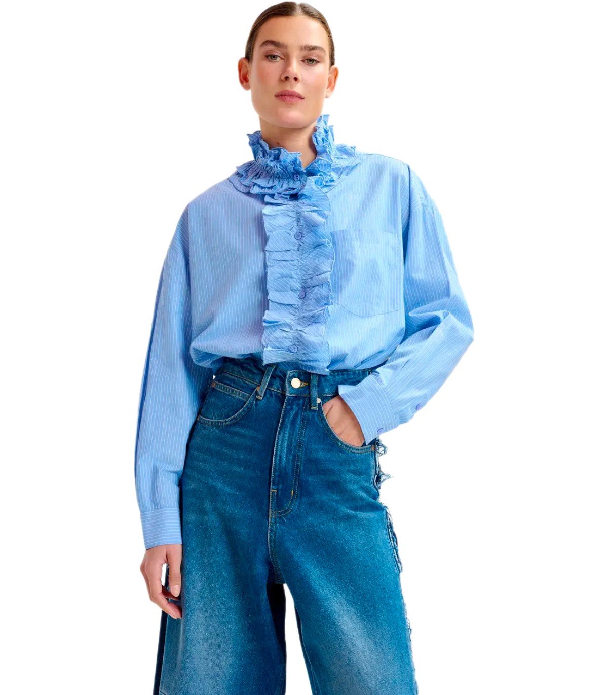 CAMICIA IPOJUCA AZZURRA ESSENTIEL ANTWERP
