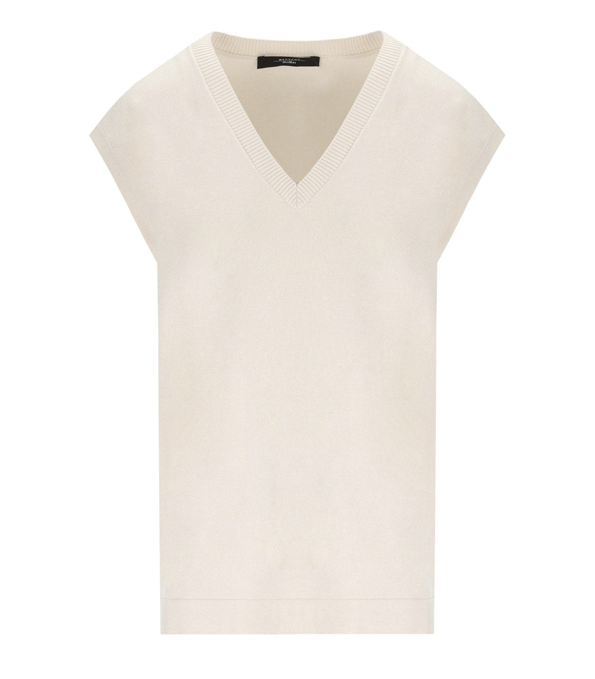 MAX MARA WEEKEND OROSEI IVORY KNITTED VEST