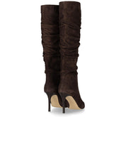 MICHAEL KORS DAWN CHOCOLATE HEELED BOOT