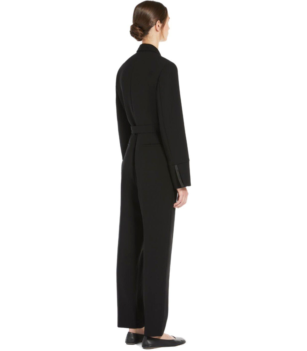 MAX MARA WEEKEND BAVIERA BLACK WRAP JUMPSUIT